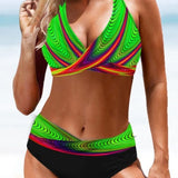 Velira Žalia / XS Sara™ | Linksmas ir spalvingas bikini